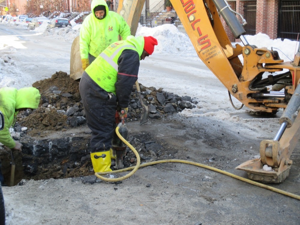 West Village Water Main Break Repaired by Harris Water