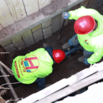 Harris Water Encounters Ground Water During Sewer Installation
