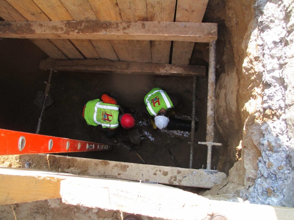 Water Main and Sewer for New Building Atlantic Av, Brooklyn