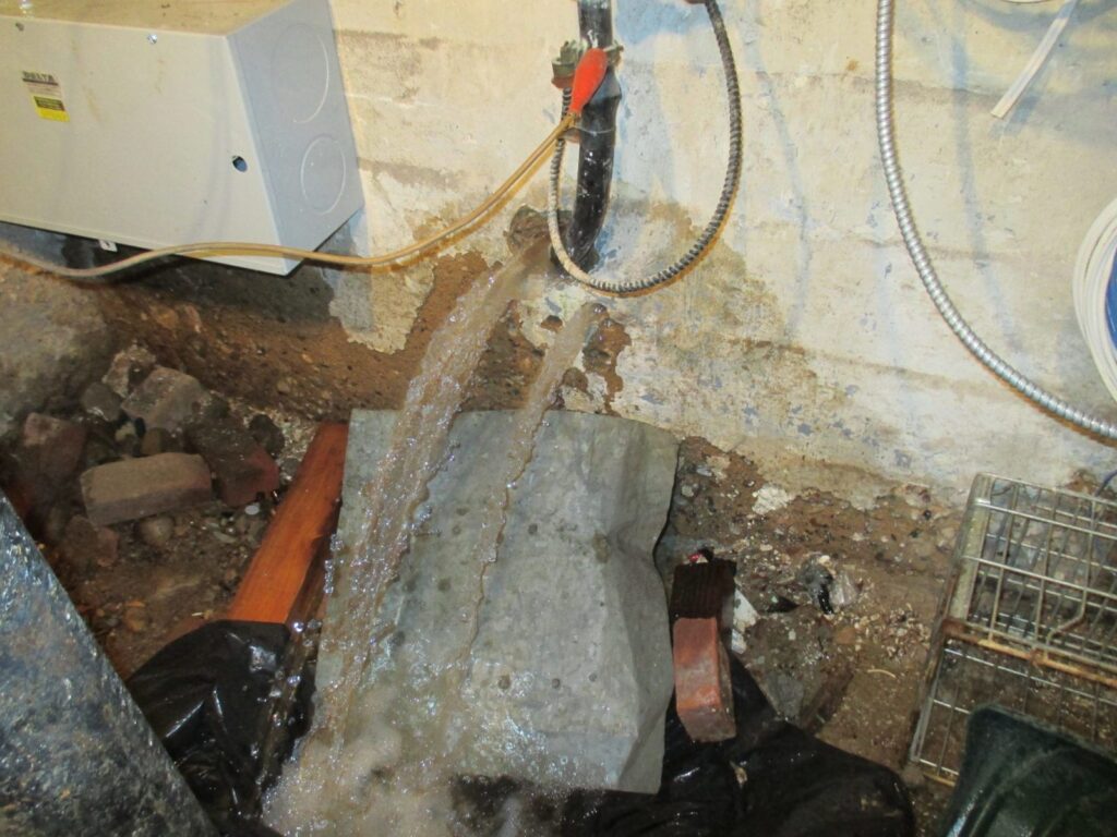 Water Main Leaks into Neighbors Basement Manhattan