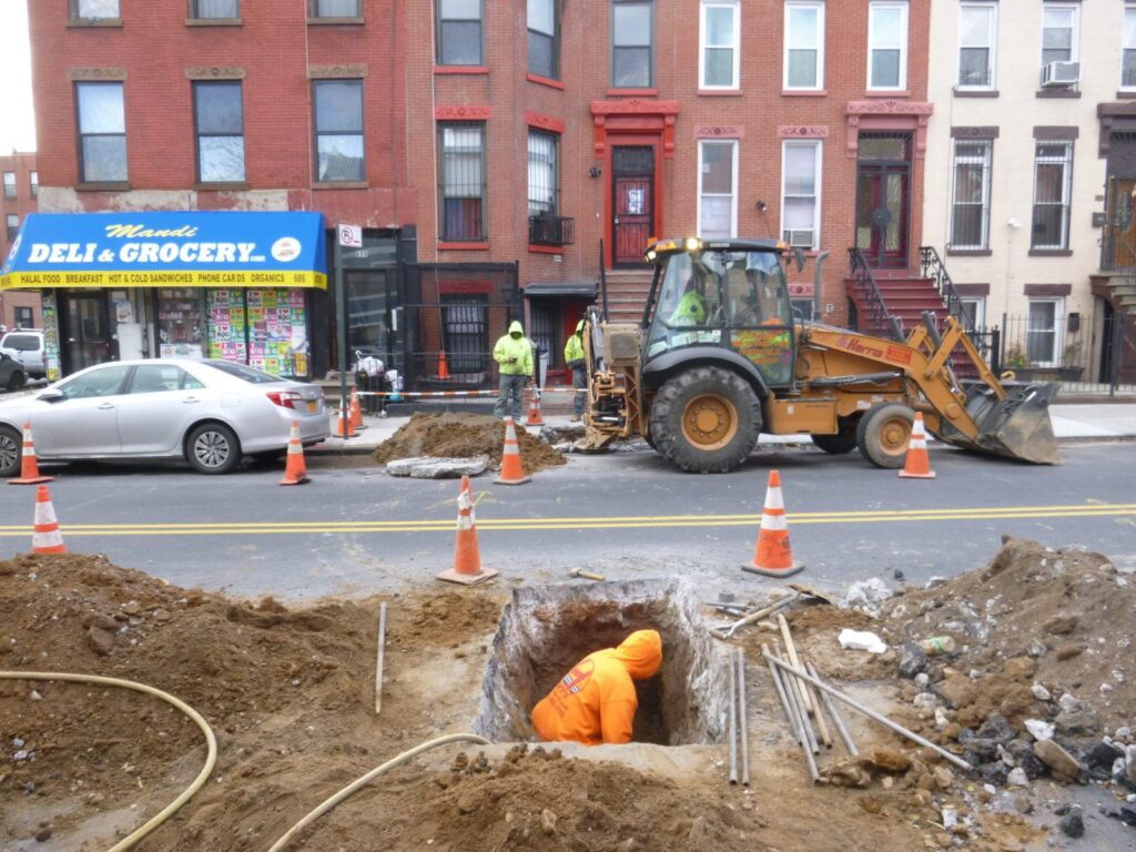 Water Main Break Repaired in Bedford Stuyvesant, Brooklyn