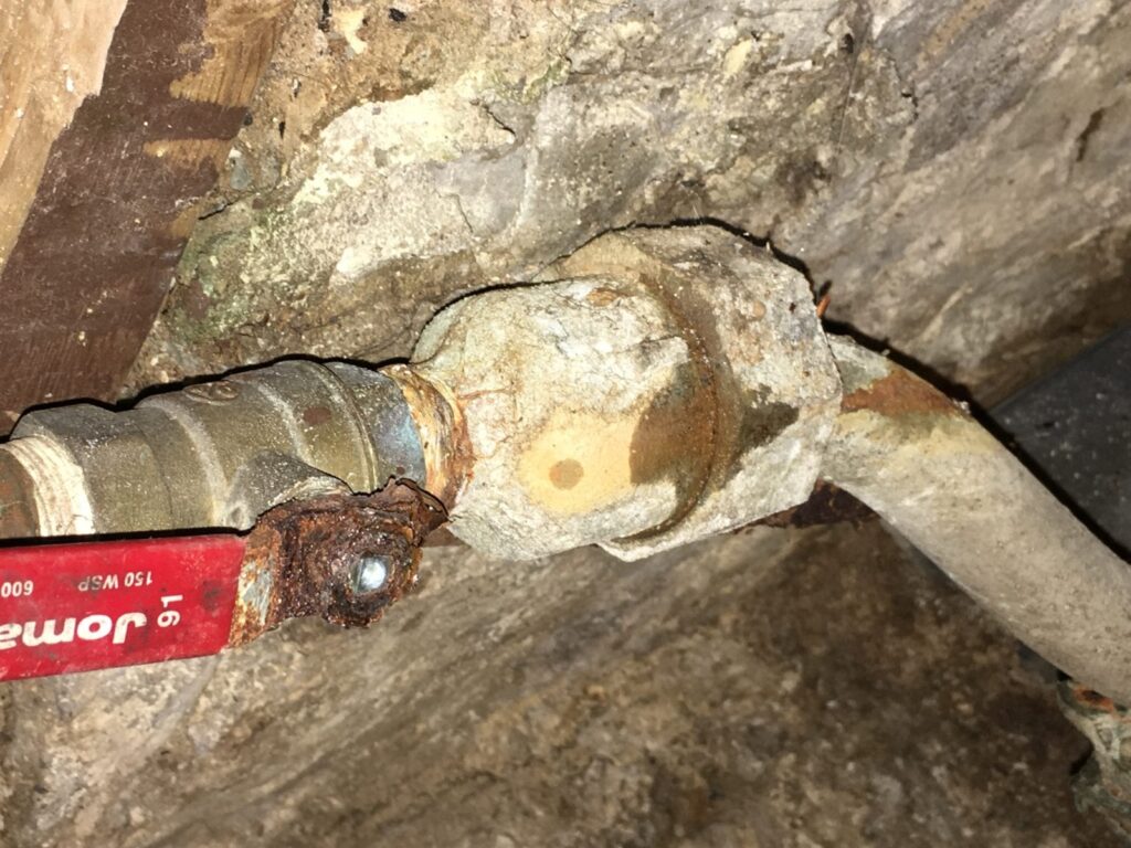 Lead Water Pipe Leaks and Replaced with Copper