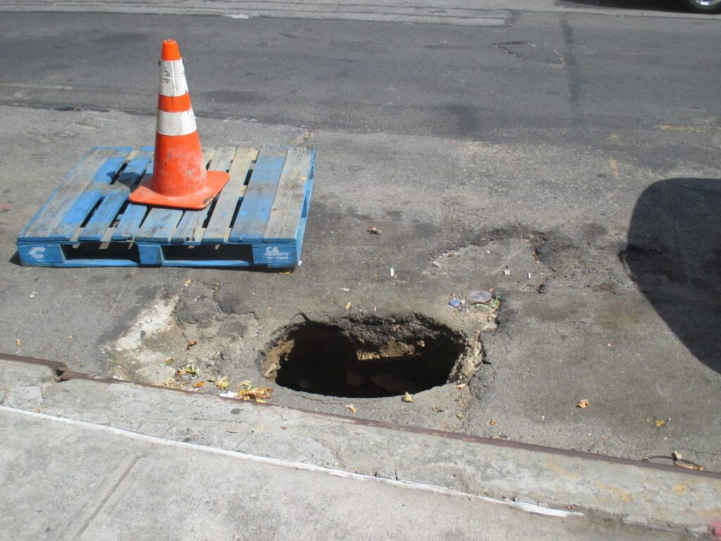 Sewer Camera Inspection Confirms Roadway Sinkhole