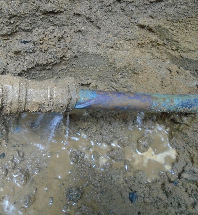 Water main repair goes wrong