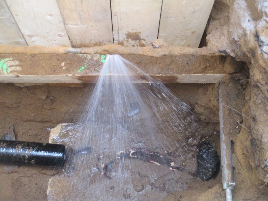 East New York Brooklyn Water Line Leak  Creates Street Sinkhole