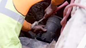 Looking Outside When Water Is Leaking Underground